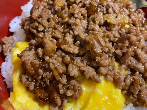 簡単！ふわとろ卵のひき肉あんかけ丼